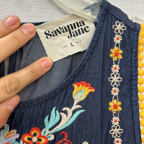 Savanna Jane Embroidered Babydoll Dress - Picture 8 of 10